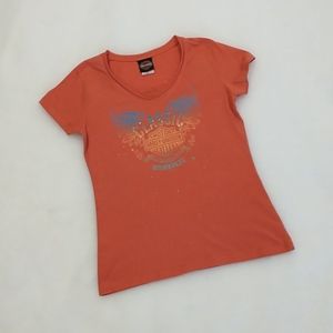 Harley Davidson Women's V-neck Knit top